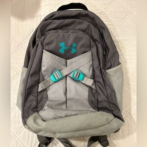 Under Armour. Teal/gray bookbag.